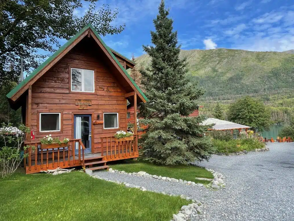 Kenai Riverside cabin located at Drifters Lodge in Cooper Landing Alaska